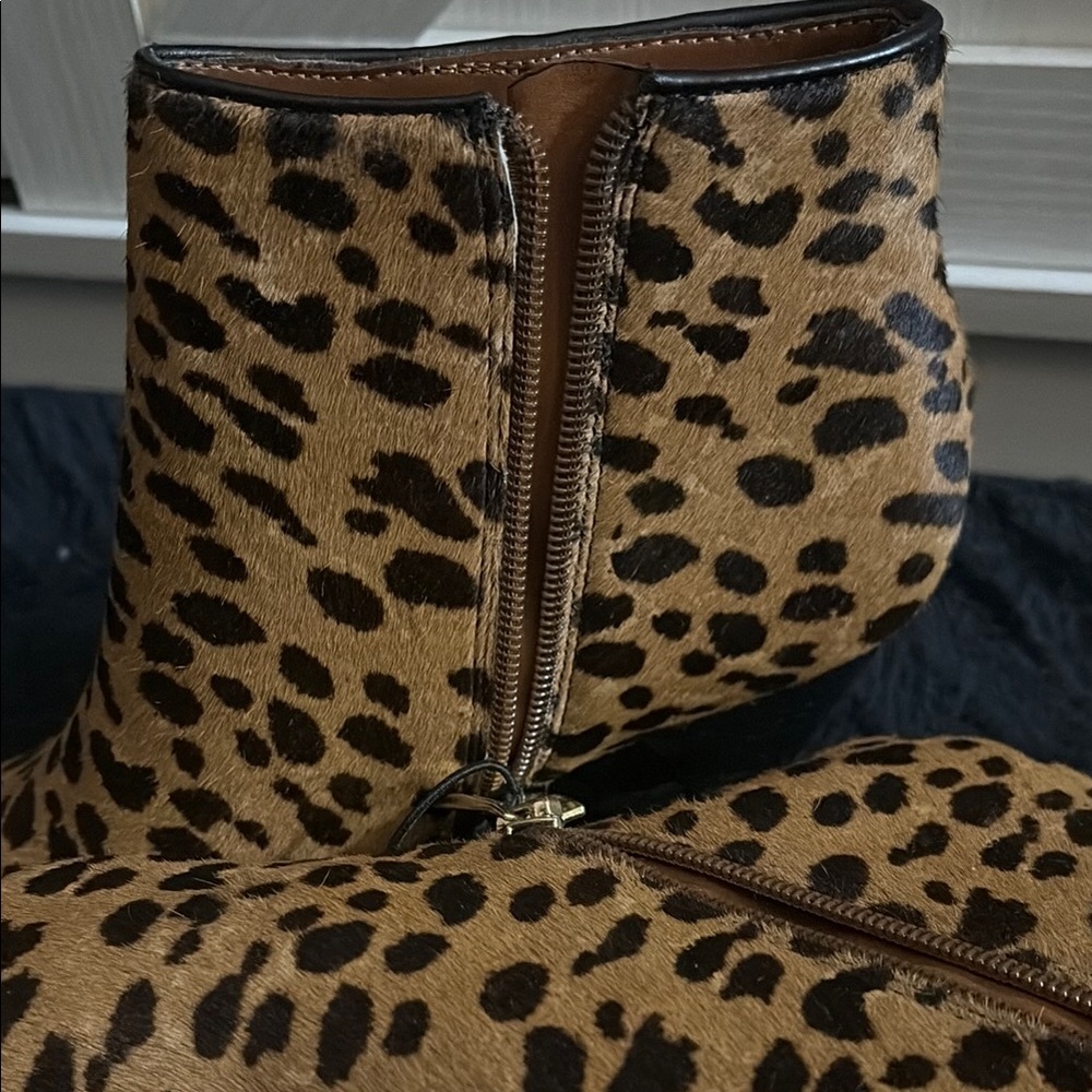Leopard Print Ankle Boots - Picture 9 of 11